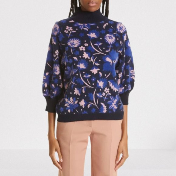 Ted Baker Floral Ted Baker London Claudan Floral Jacquard Sweater